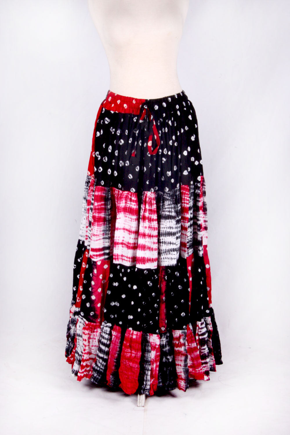 Jaipur Fusion skirt red/black