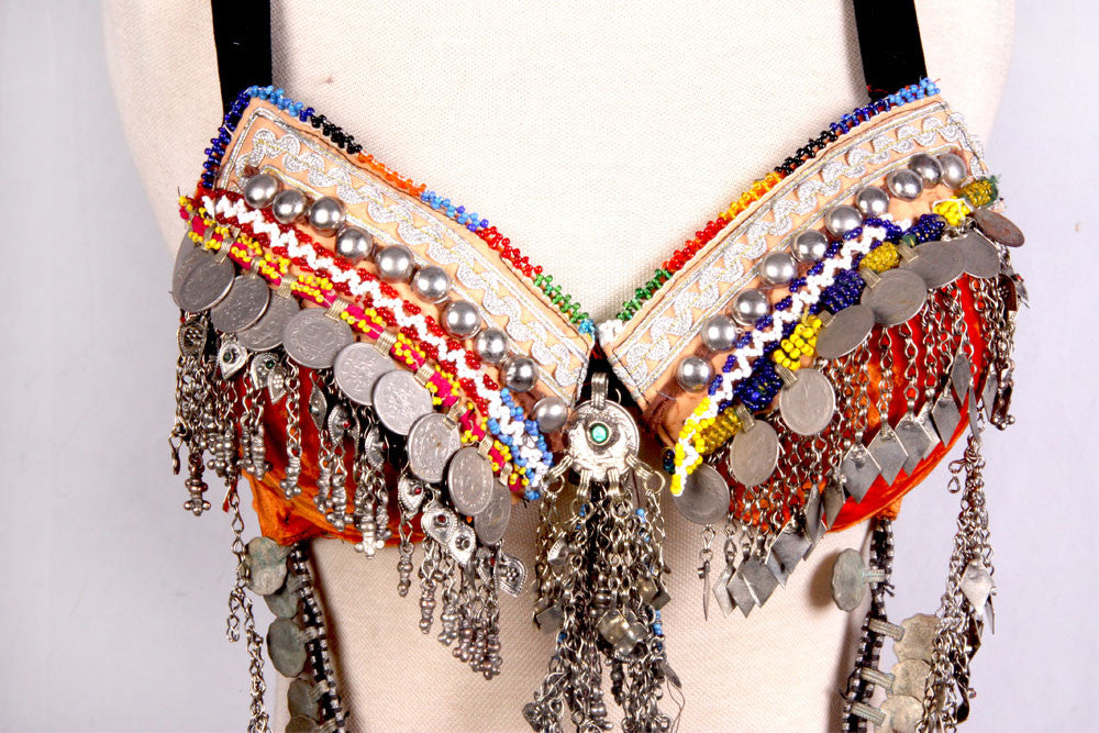 Double Drape Bra Belt Orange