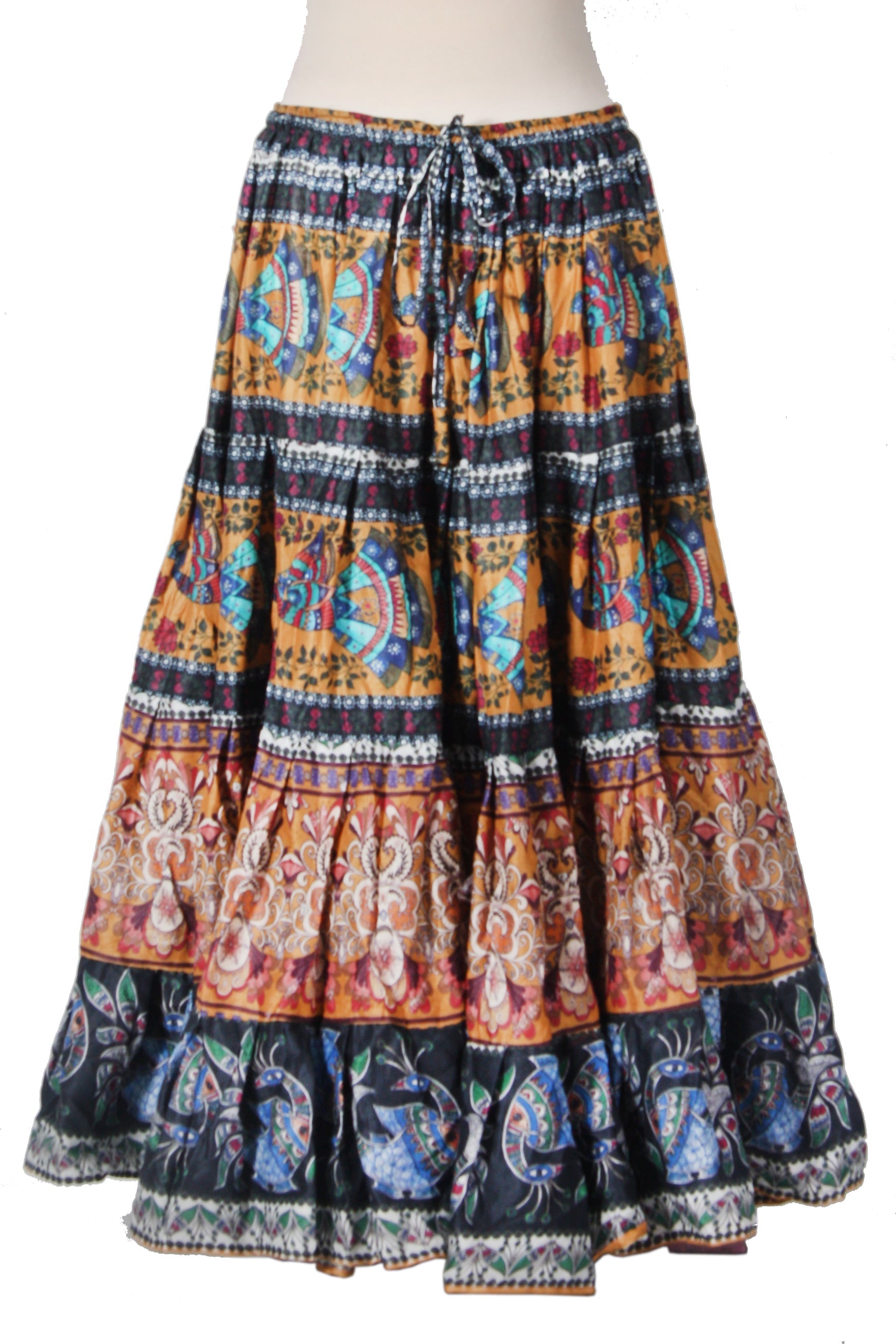 Digital print Skirt Peacock Design WLS