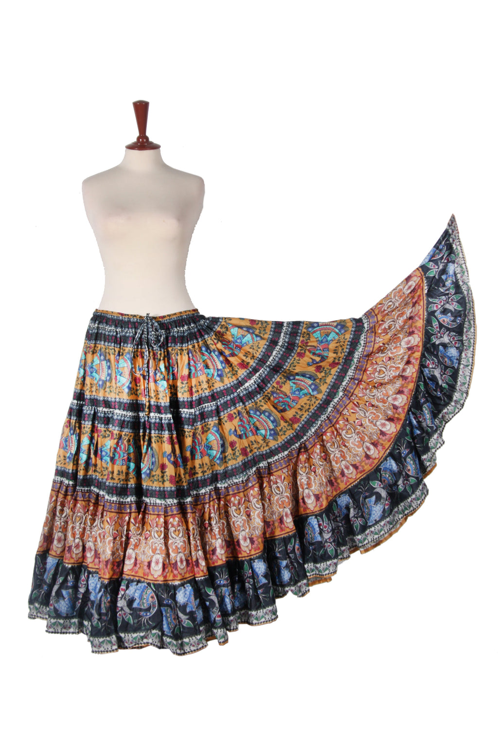 Digital print Skirt Peacock Design WLS