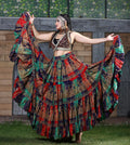 Block print skirt tie dye Beauty 4 Border skirt multi WLS
