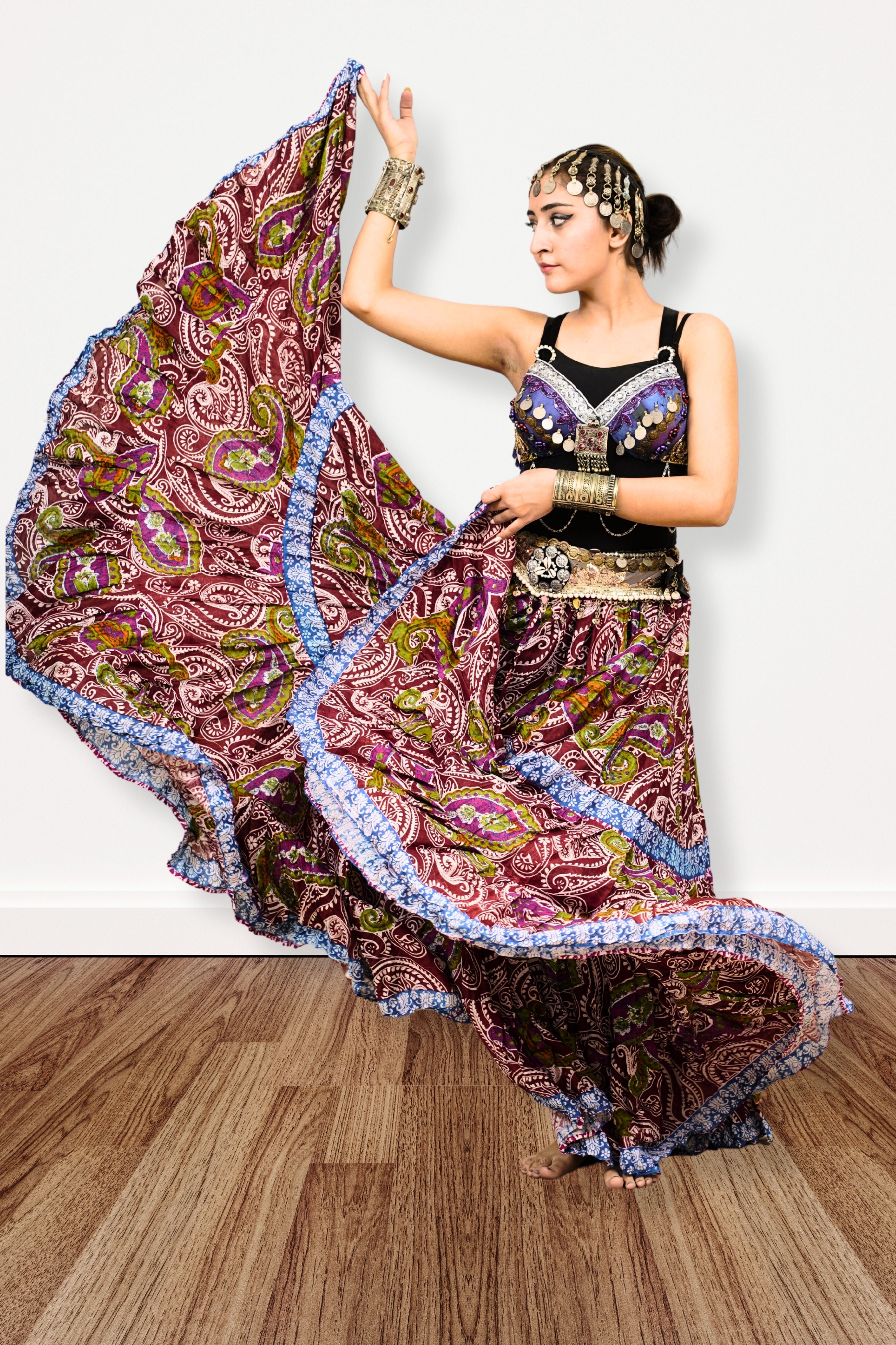 Digital print Skirt paisley art