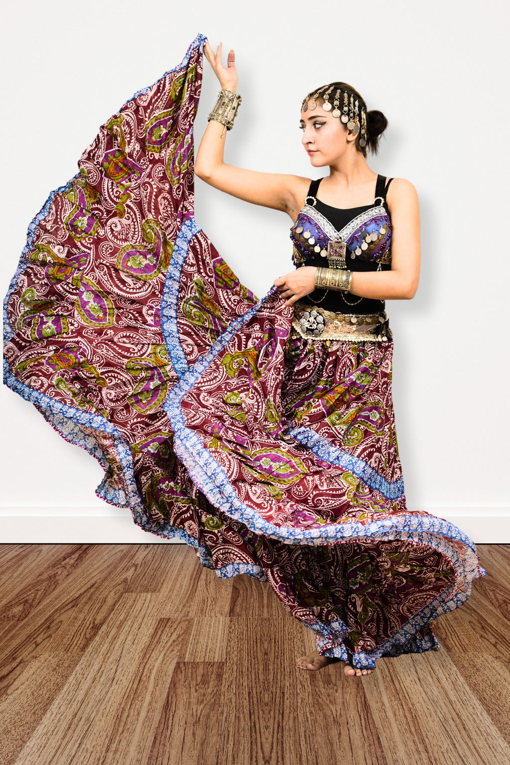Digital print Skirt paisley art WLS