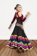 Black multi Trim Skirt WLS