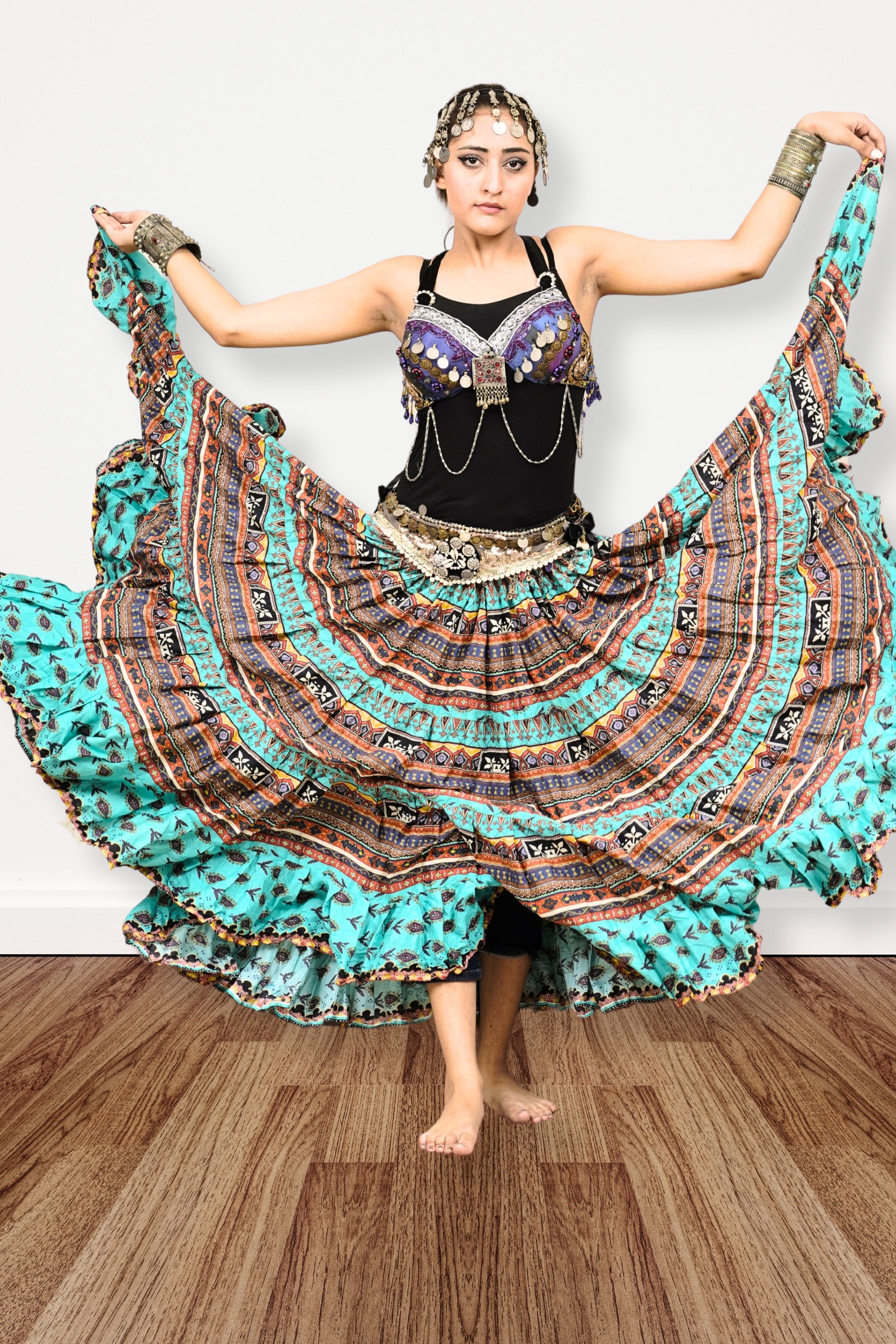 Digital print Skirt turqouise WLS