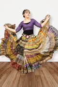 Digital print Patchwork skirt WLS