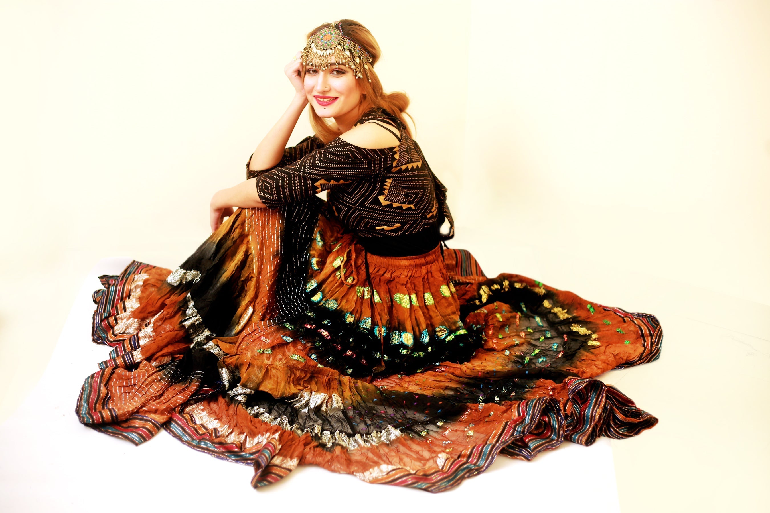 Senoritas skirt with padma Border WLS