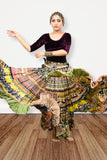 Digital print patchwork Skirt