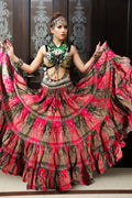 Block print skirt tie dye Beauty 4 Border skirt multi WLS