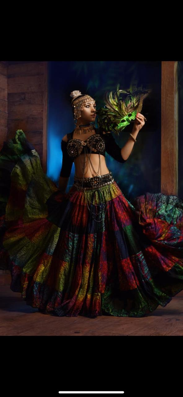 Digital print Skirt Rainbow Design WLS