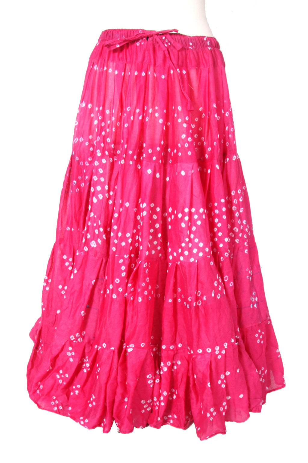 Jaipur white dot skirt pink