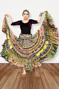 Digital print patchwork Skirt WLS