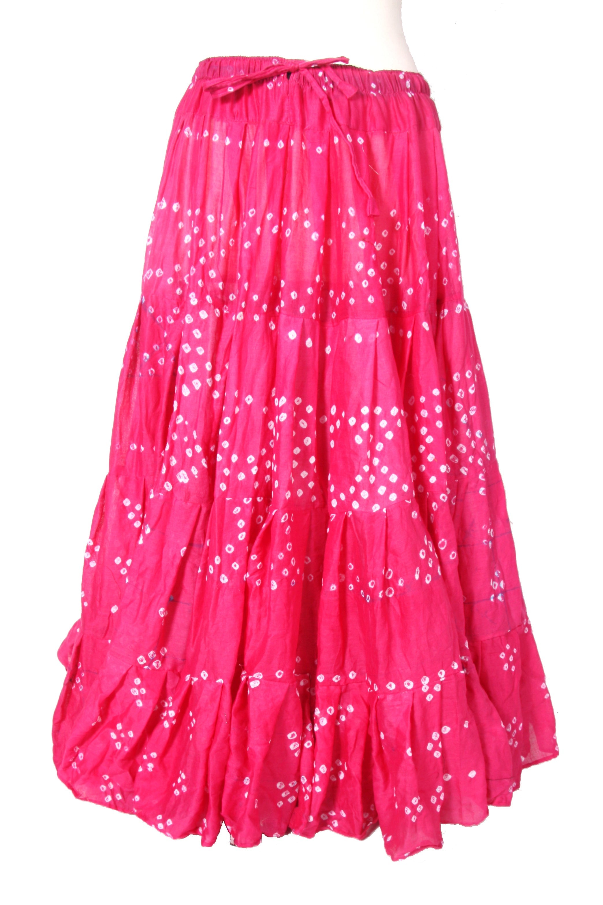 Jaipur white dot skirt pink WLS