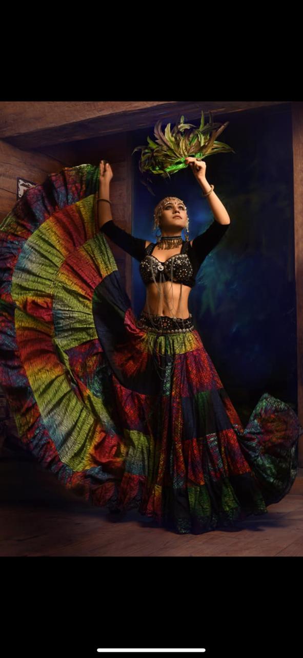 Digital print Skirt Rainbow Design WLS