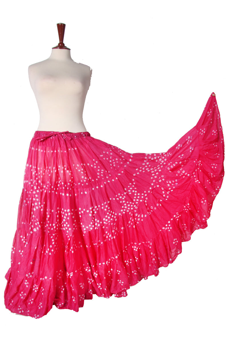Jaipur white dot skirt pink WLS