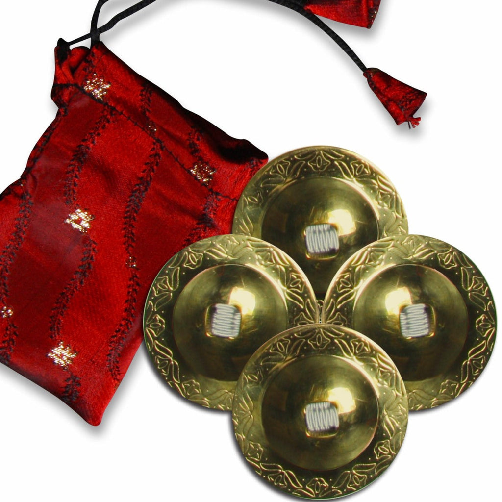 Finger Cymbals / Zills Antique Gold finish 100% Brass 4 pcs Set WS
