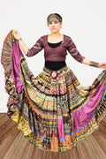 Digital print patchwork Skirt WLS