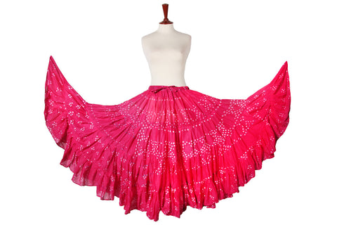 Jaipur white dot skirt pink WS