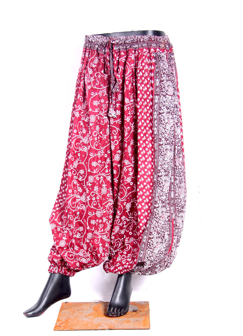 Jodha Maharani Bloomer 100% Cotton Burgundy
