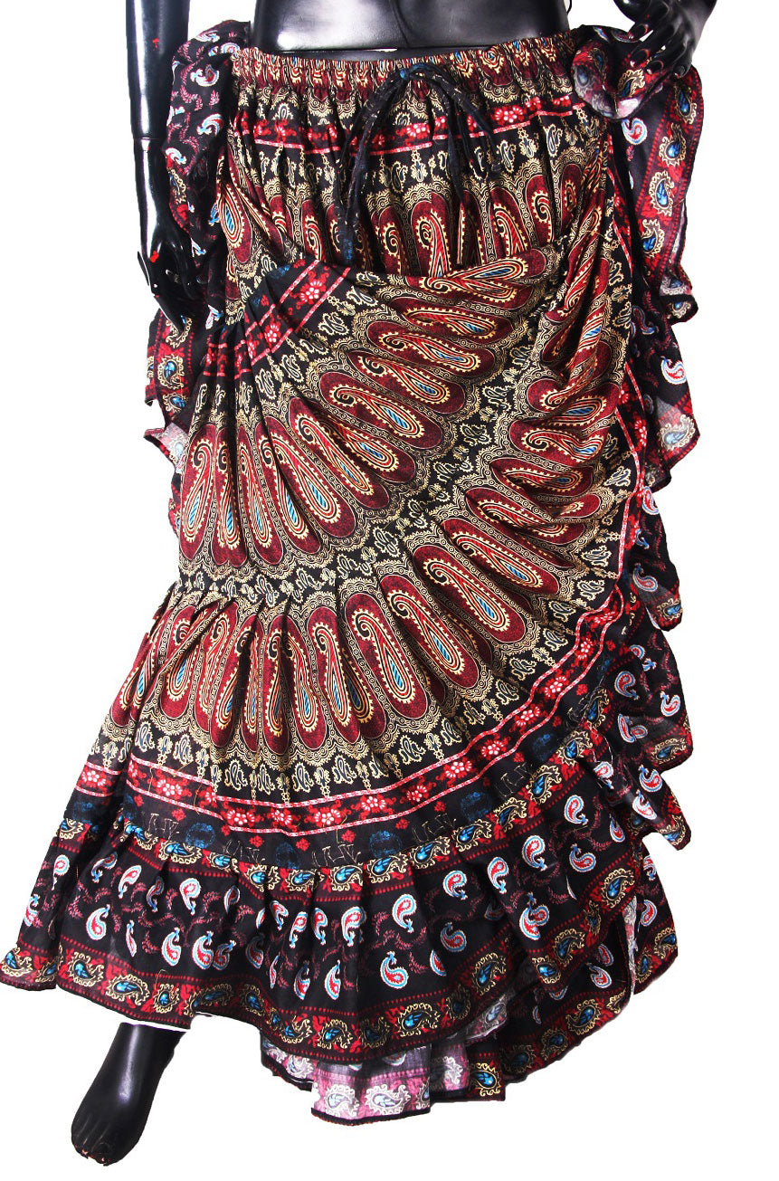 Digital Printed Skirt Multi Paisley WLS