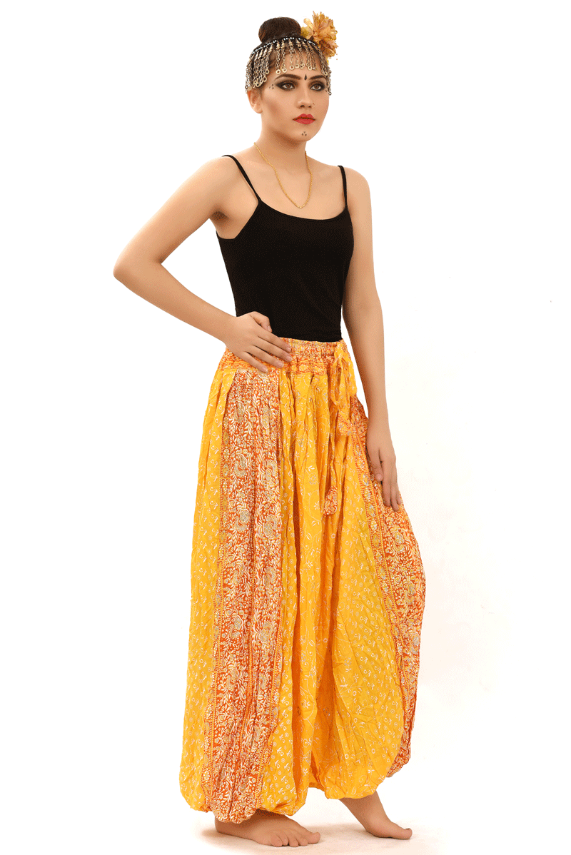 Jodha Maharani Bloomer 100% Cotton yellow