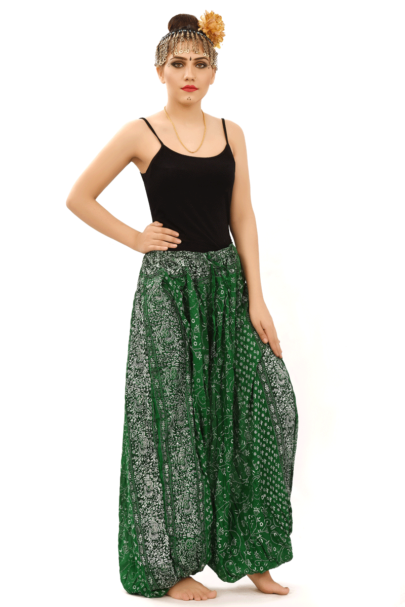 Jodha Maharani Bloomer 100% polyester forest green WS