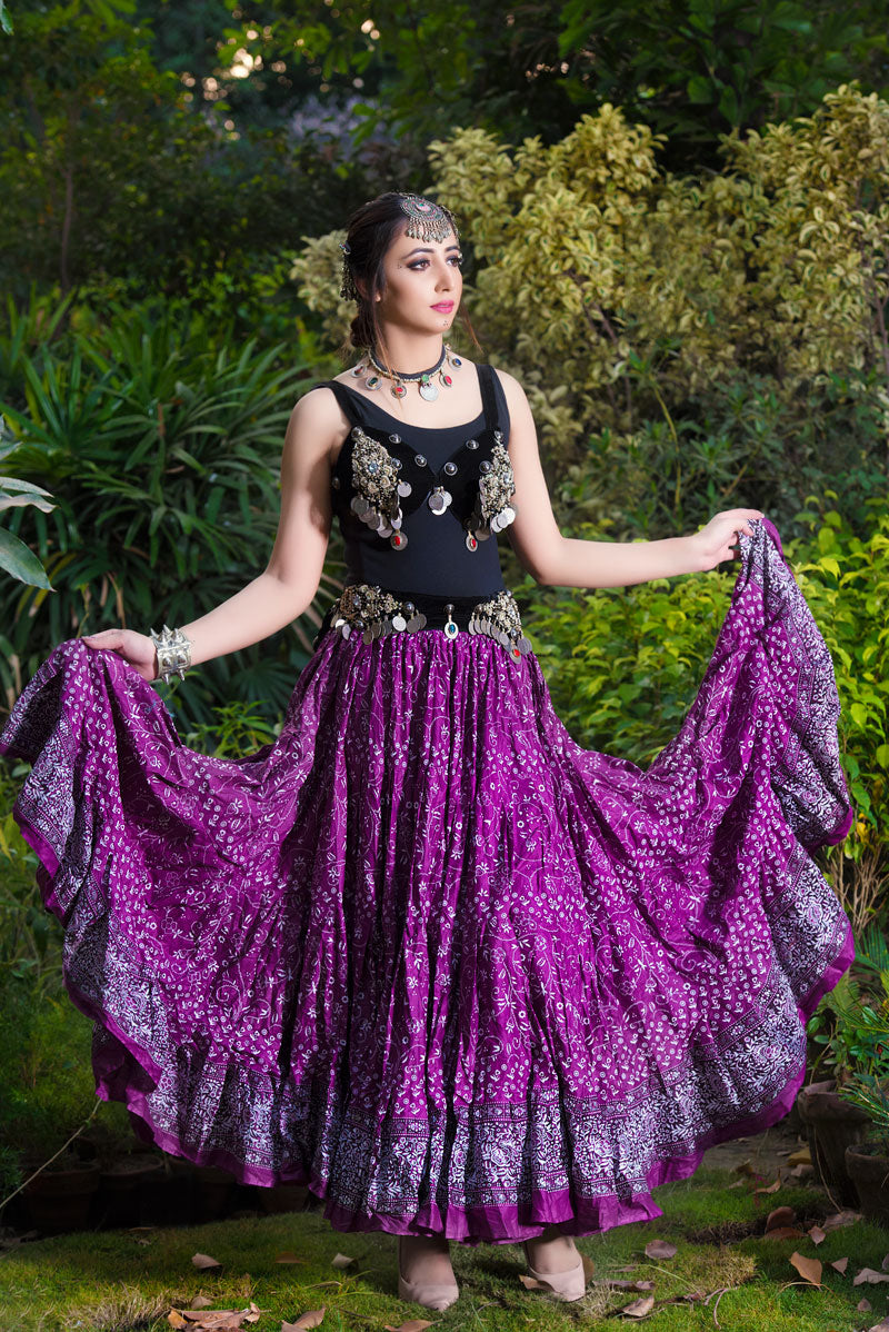 Jodha Maharani Skirt Magenta WLS