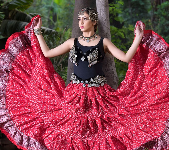 Jodha Maharani Skirt pink