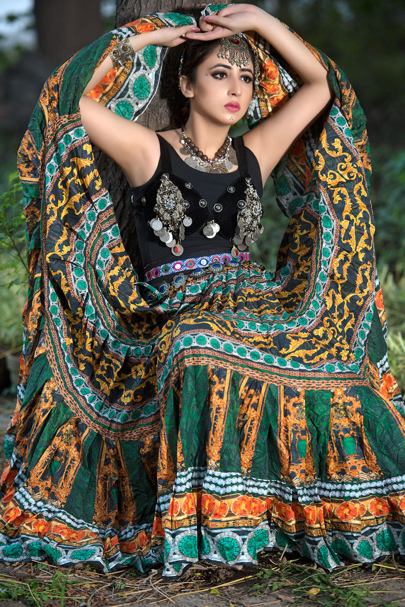 Digital print skirt tulip WLS