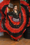 Senoritas skirt red black layers WLS