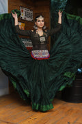 Padma Ashwarya skirt dark green