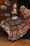 Digital print Skirt peacock WLS