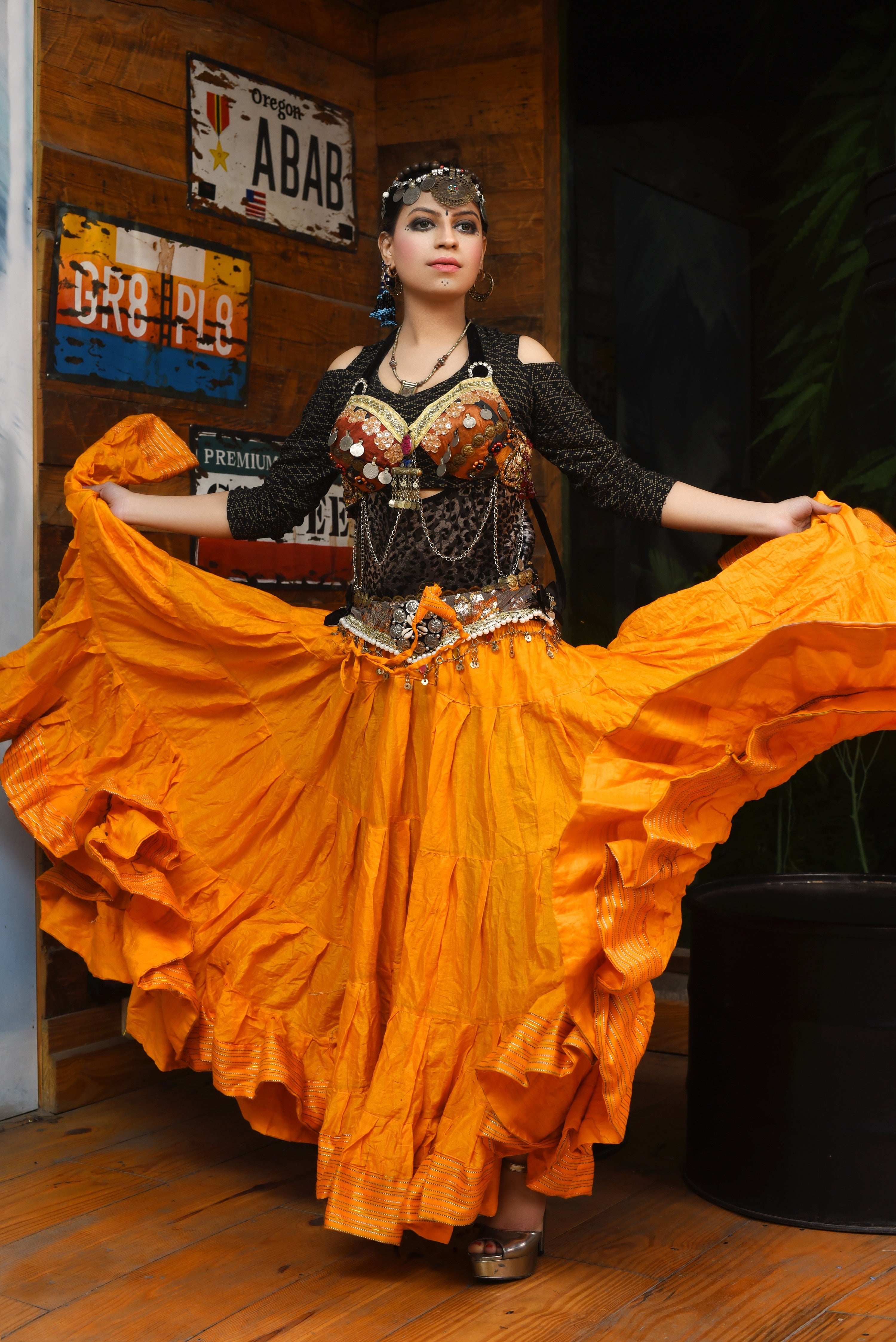 Padma Ashwarya skirt Yellow