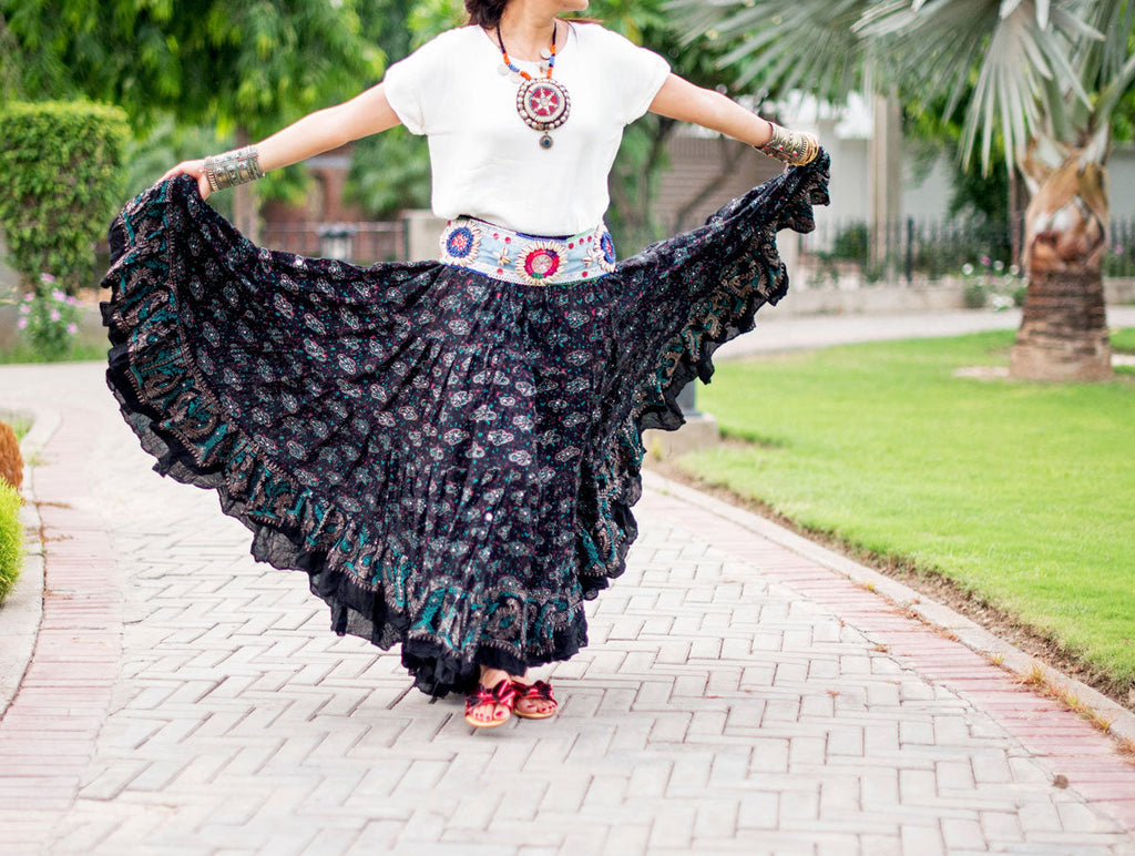 Block print skirt New Collection