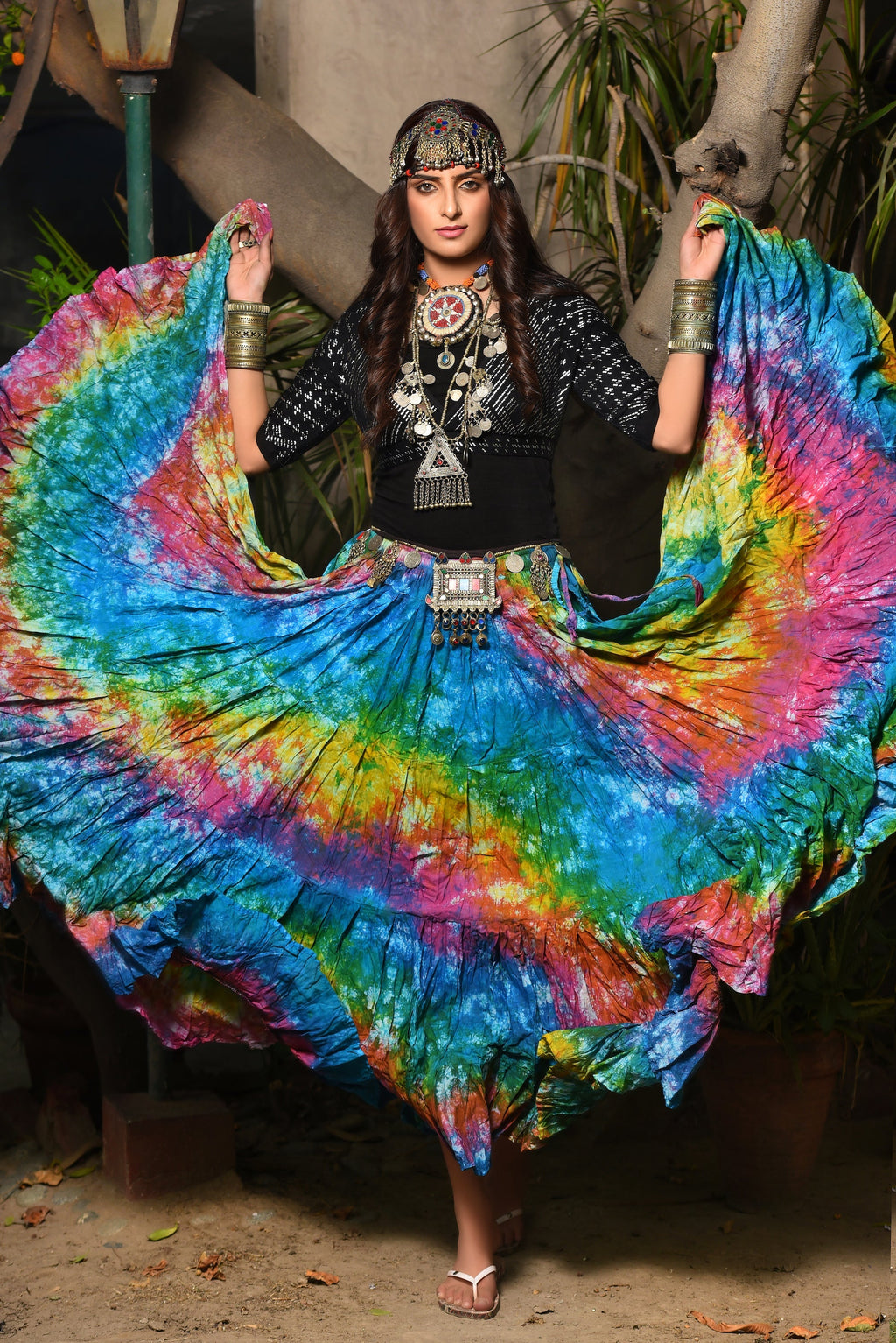 Multi Tie Dye skirt WLS