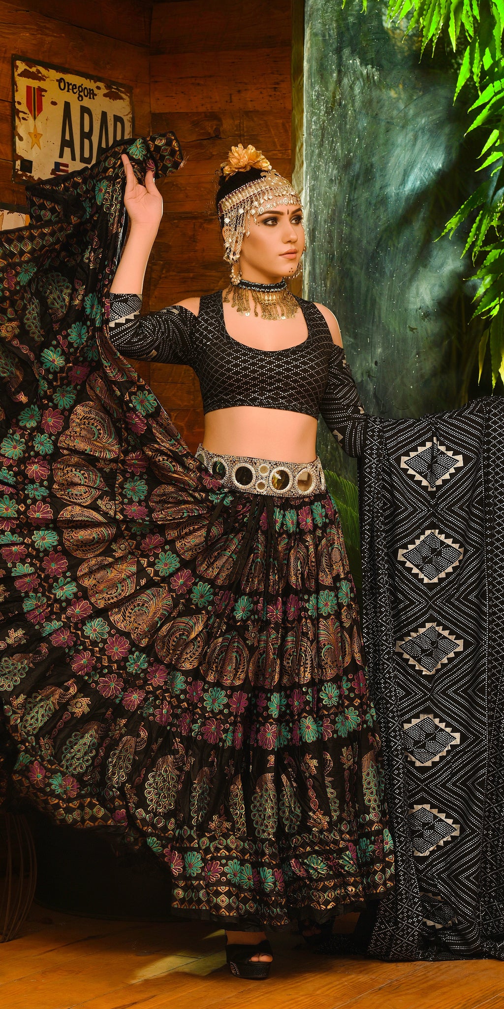 Block print skirt WLS