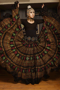 Block print skirt Maleficient WLS