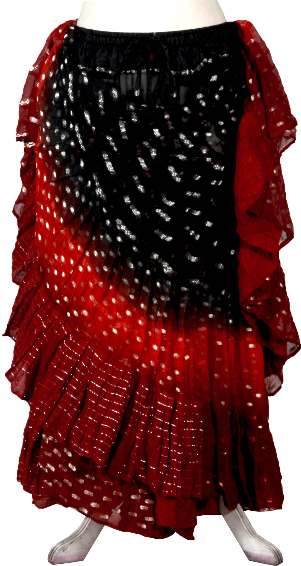 Senoritas skirt Wow Black Red Burgundy WLS