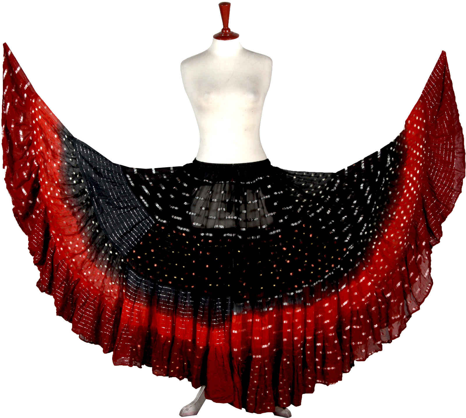 Senoritas skirt Wow Black Red Burgundy WLS