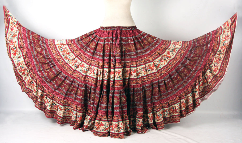 Digital Printed Skirt Floral Moon