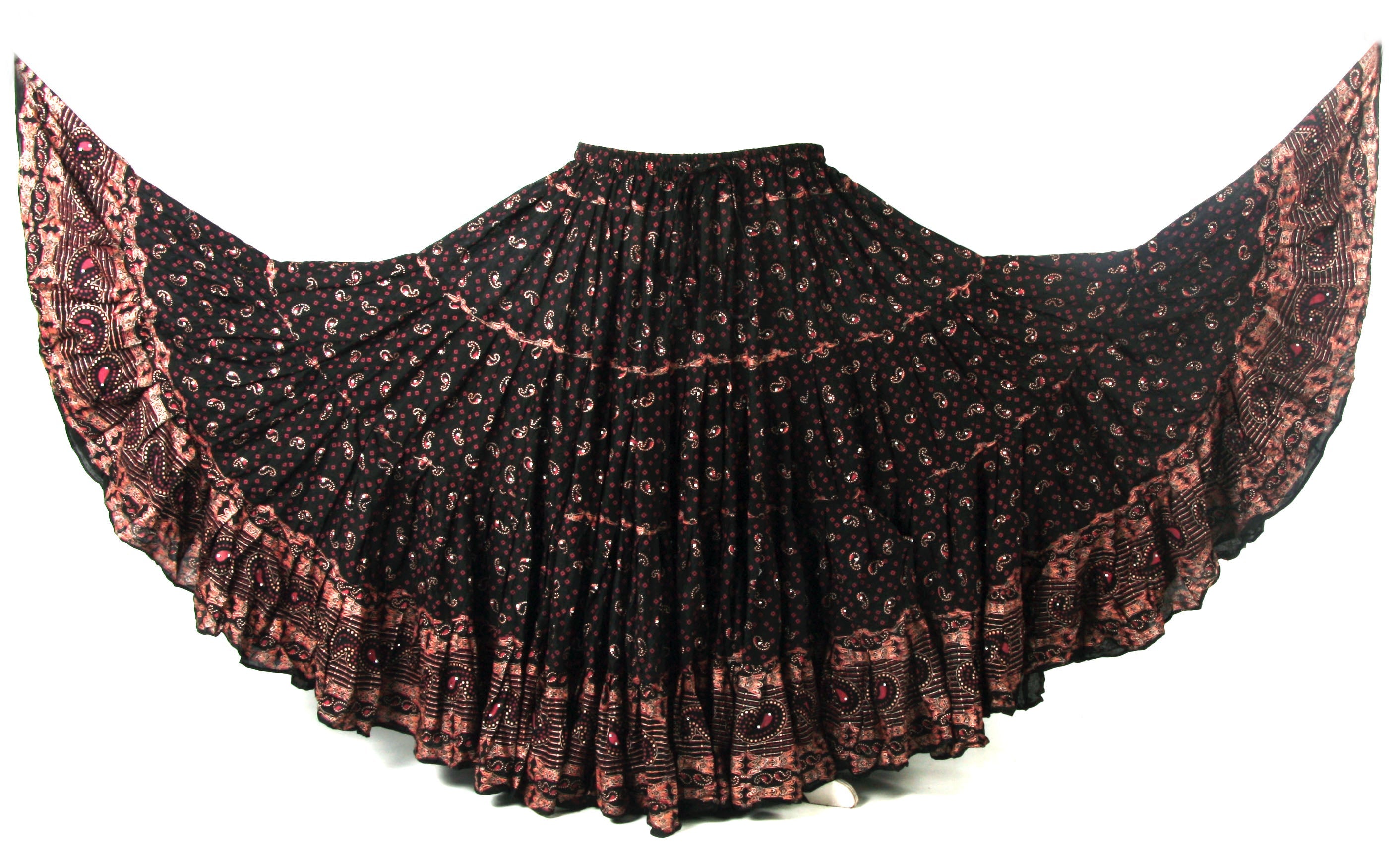 Block Print Skirt Majestic