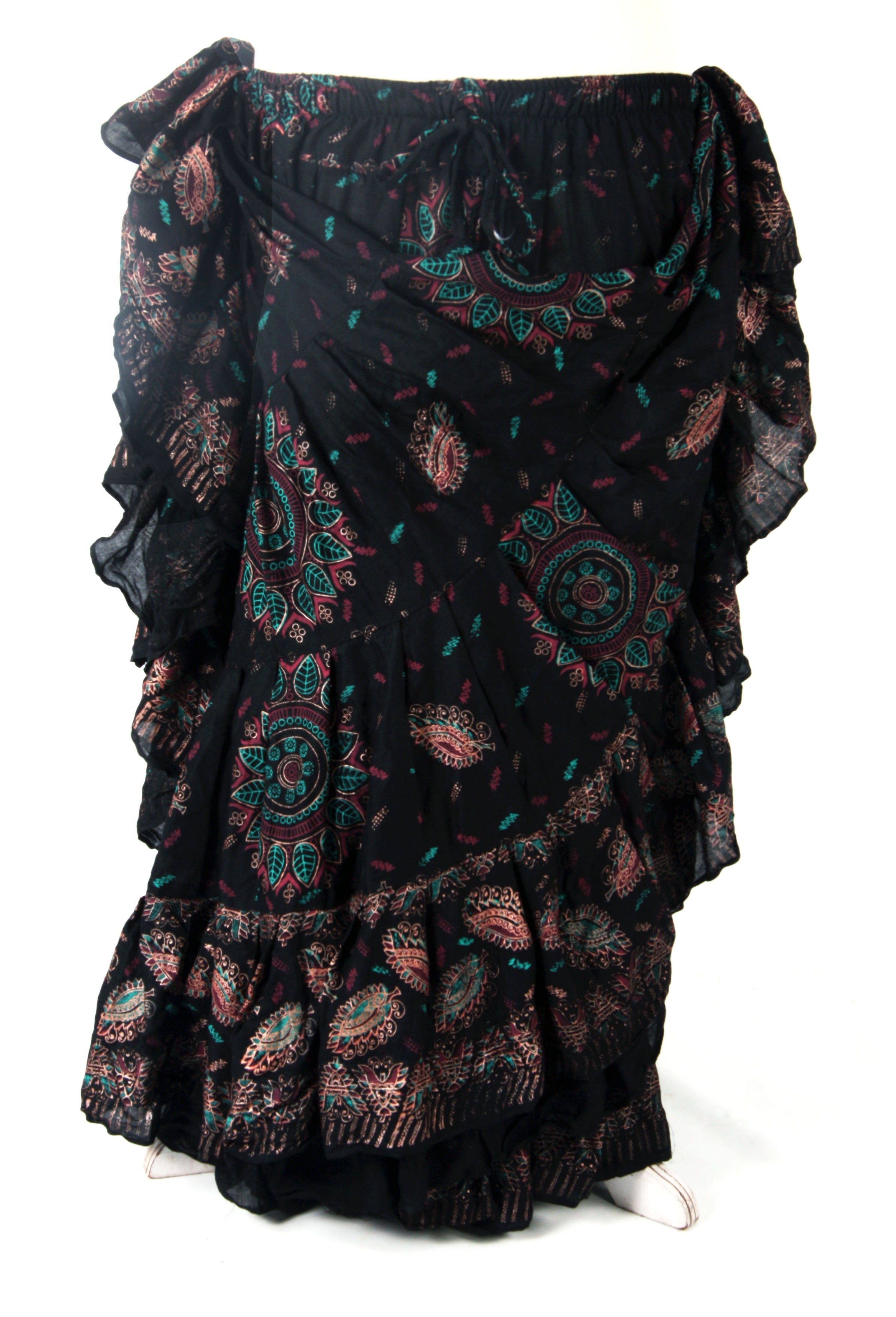Block Print Skirt Bamboo