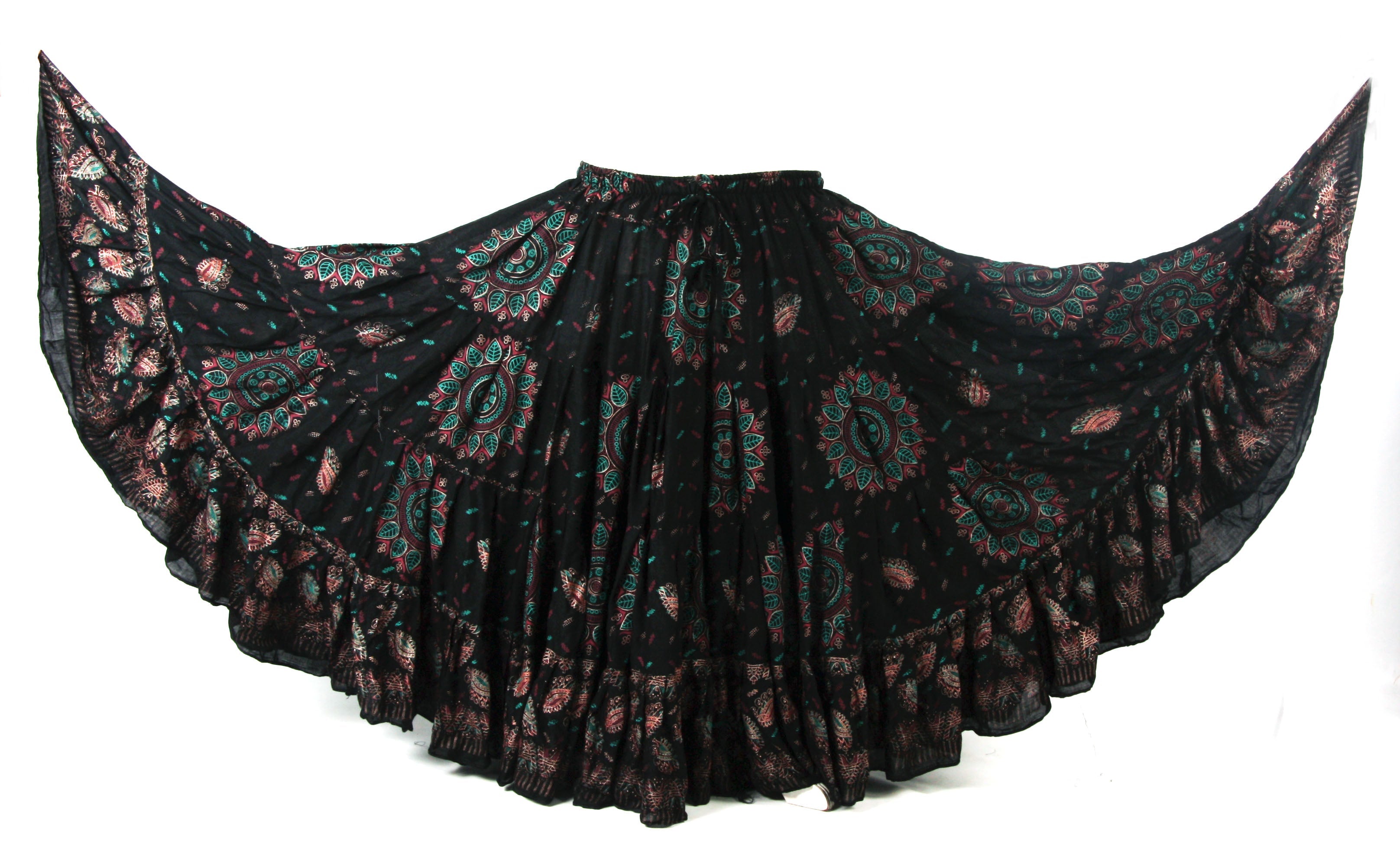 Block Print Skirt Bamboo