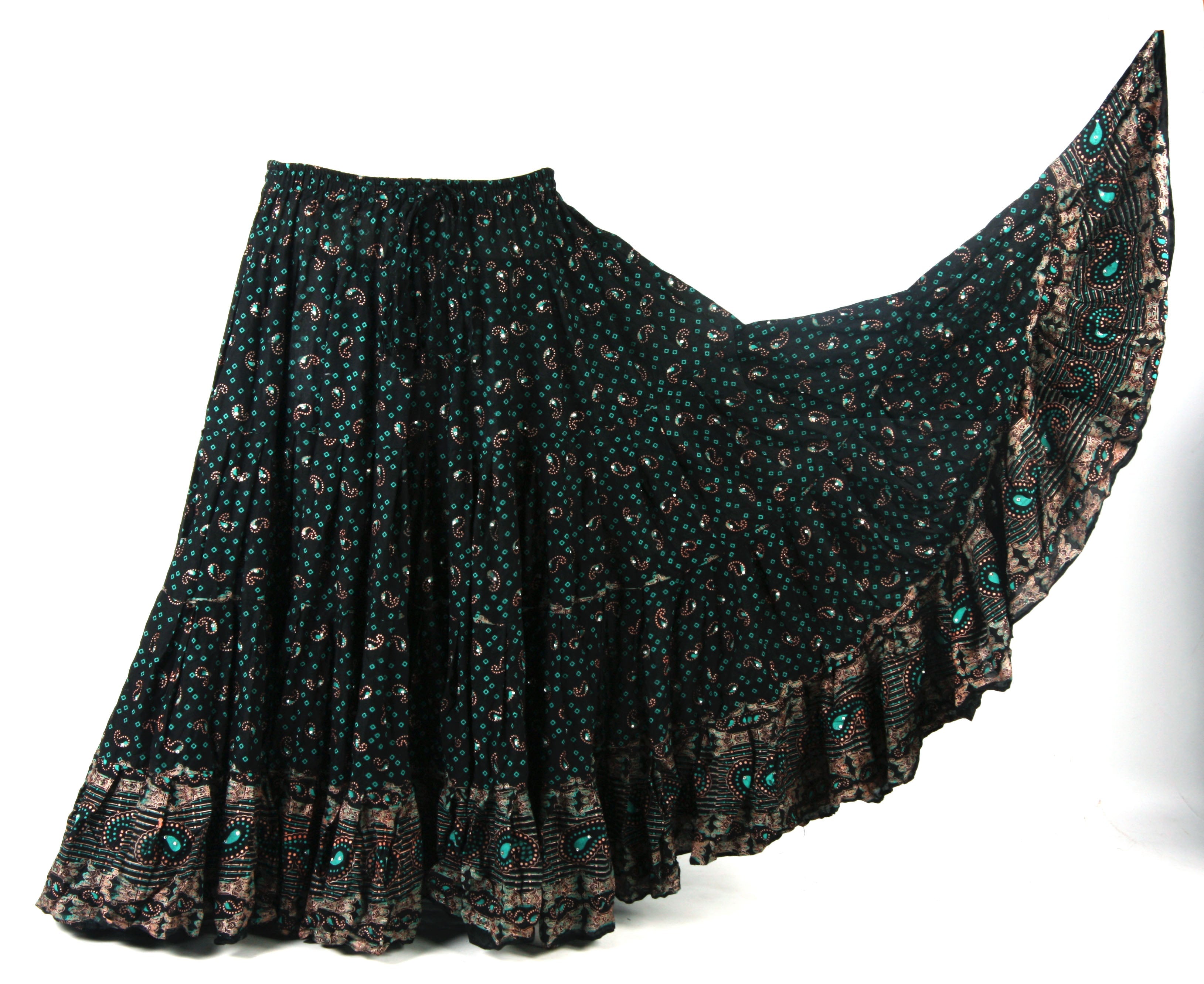 Block Print Skirt Sparkle