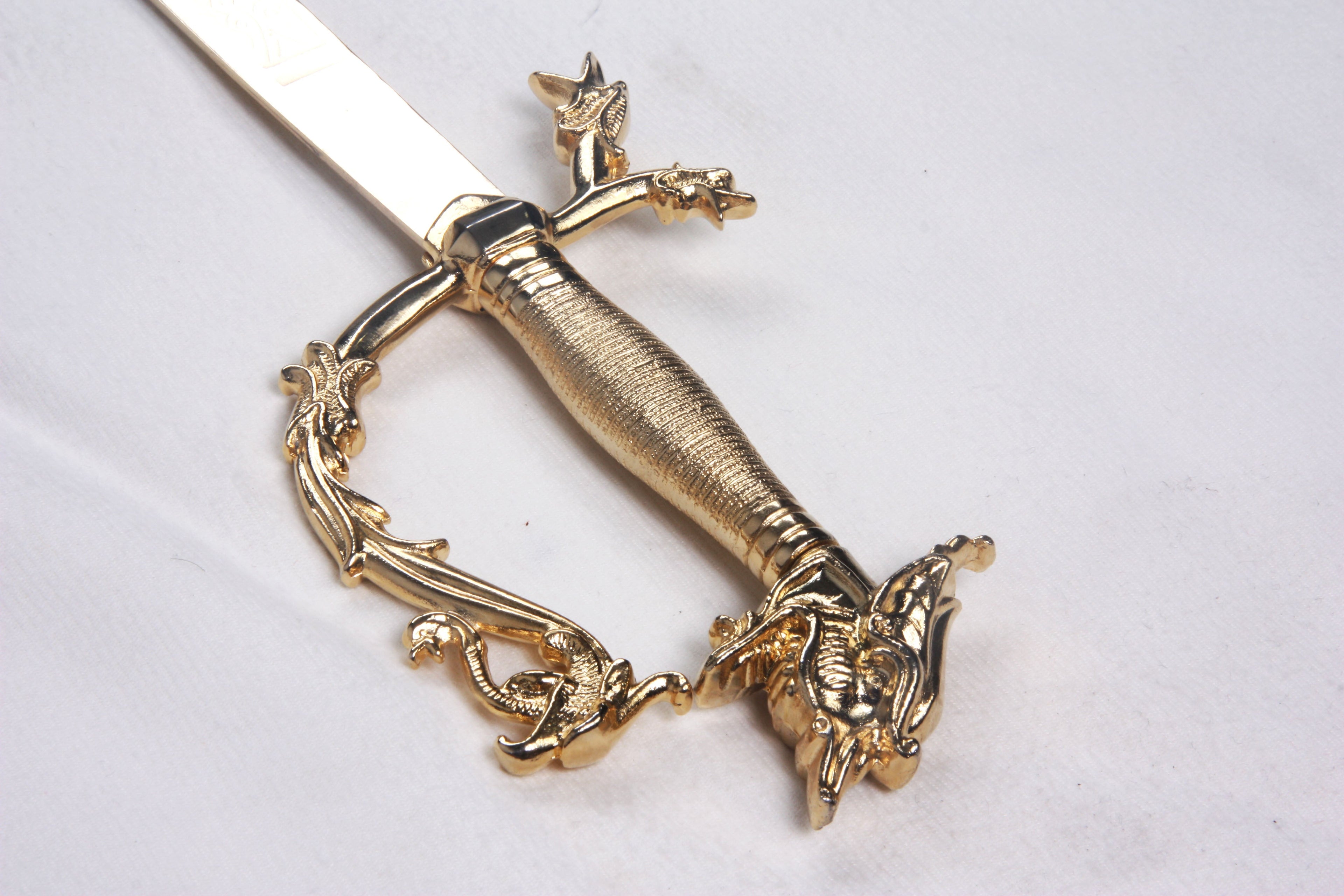Belly dance Dragon sword golden Blade with golden handle WS