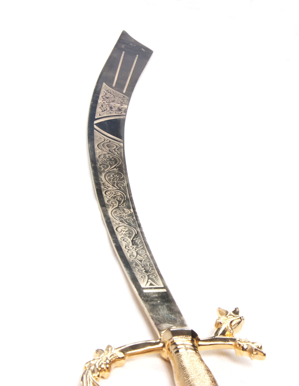 Belly dance Dragon sword golden Blade with golden handle WS