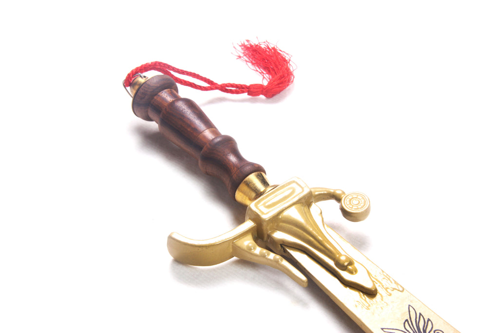 Beginner Belly dance Sword Gold With Black Design