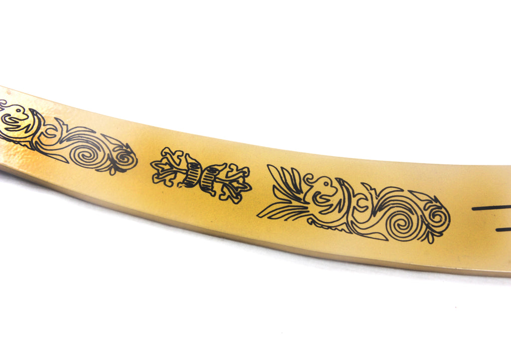 Beginner Belly dance Sword Gold With Black Design WS