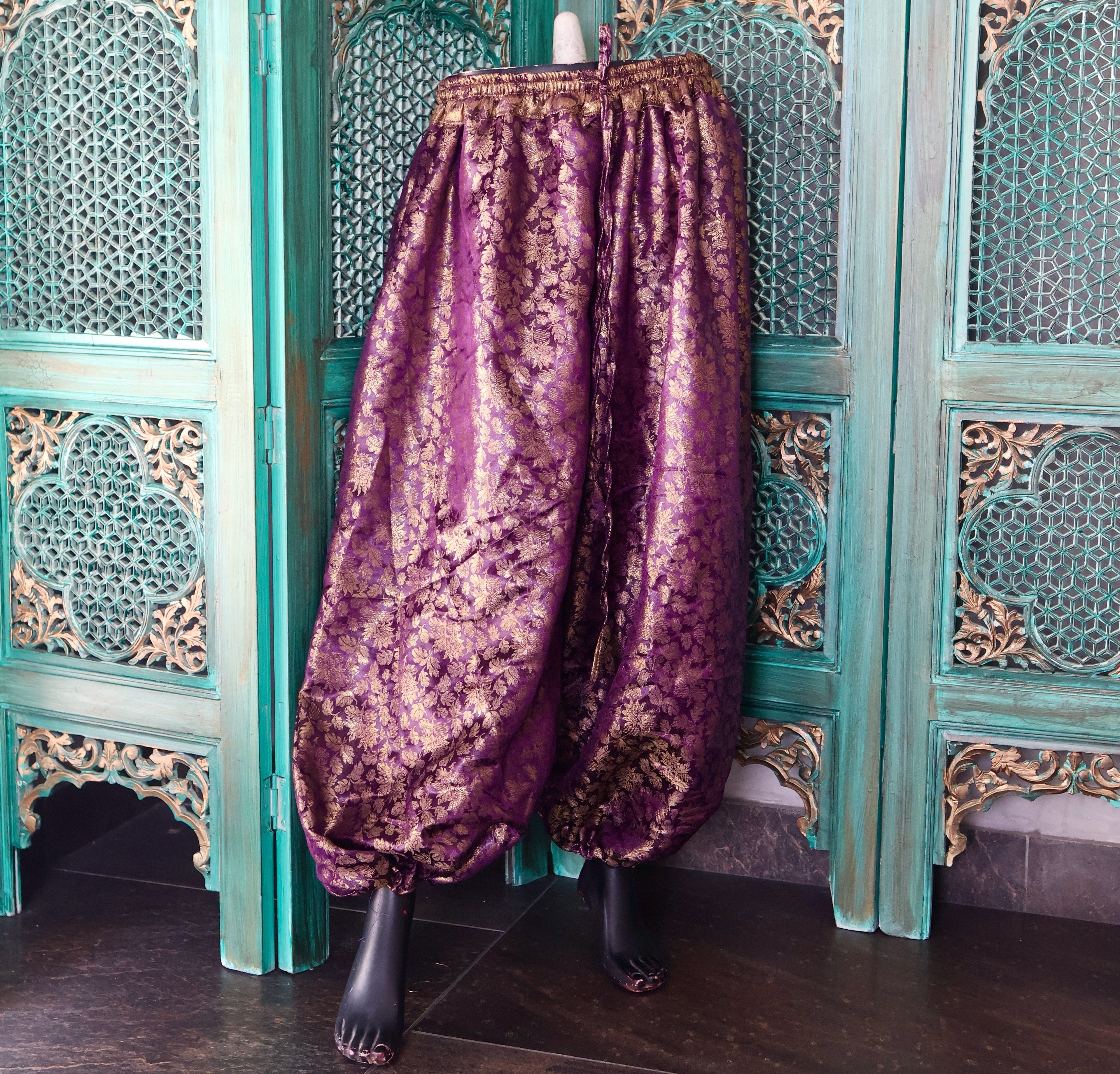 bloomer banarsi magenta/gold WS