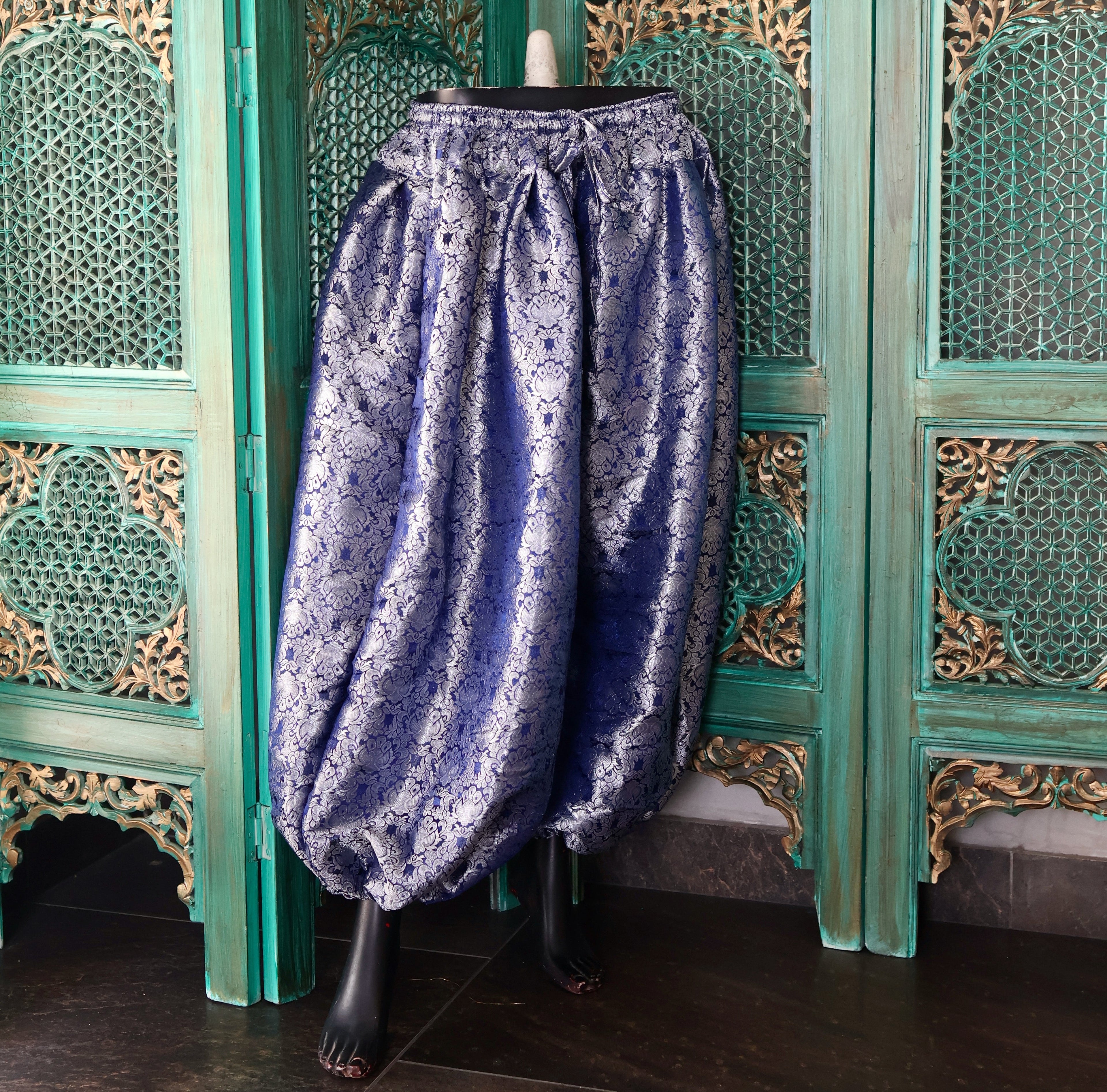 bloomer banarsi blue/silver WS
